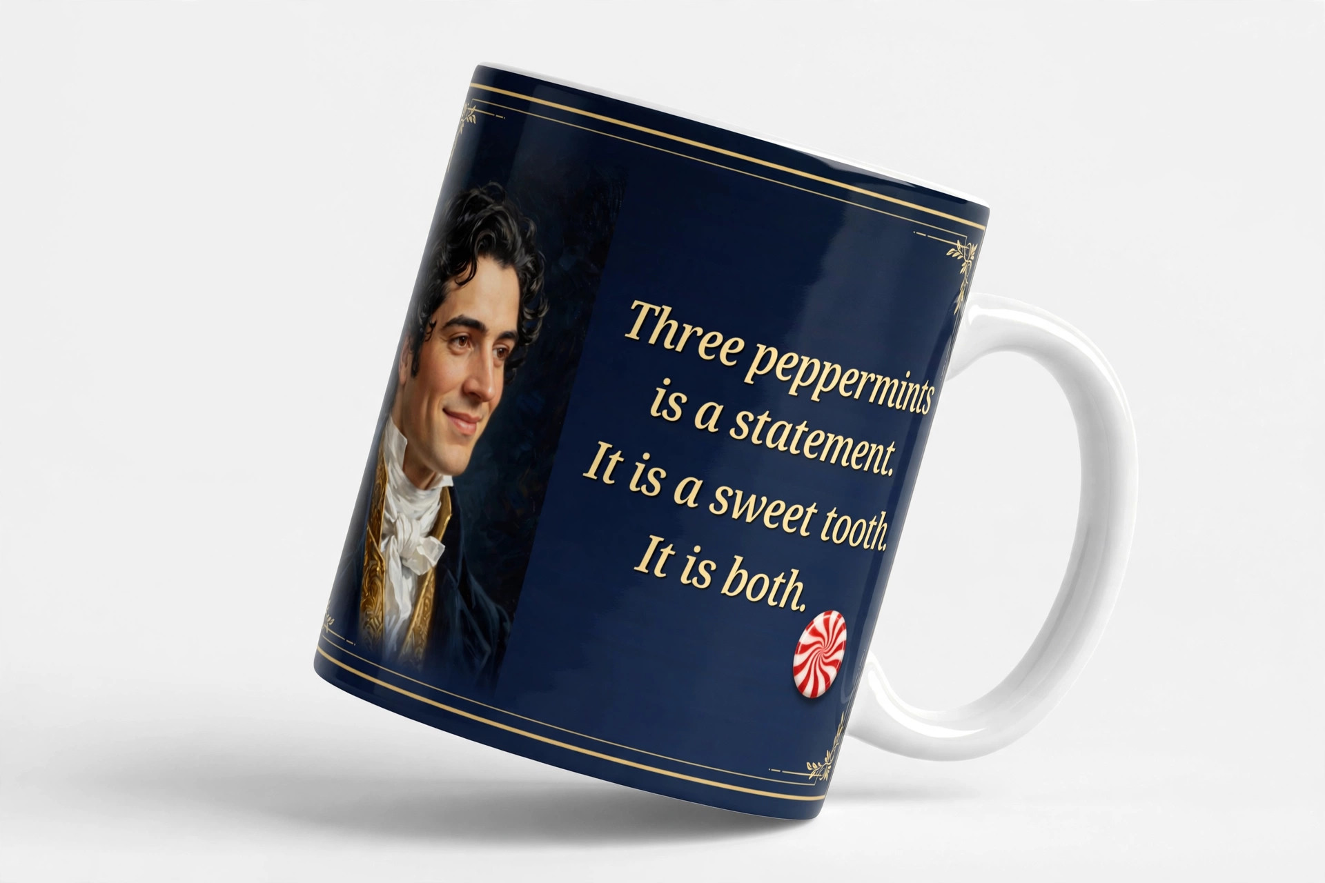 Lady Crowe Mysteries Three Peppermints Alexander quote mug